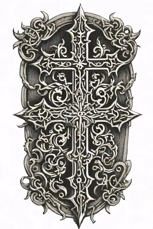 Cross Intertwined Representing Strength Courage Wisdom Xxx Iv