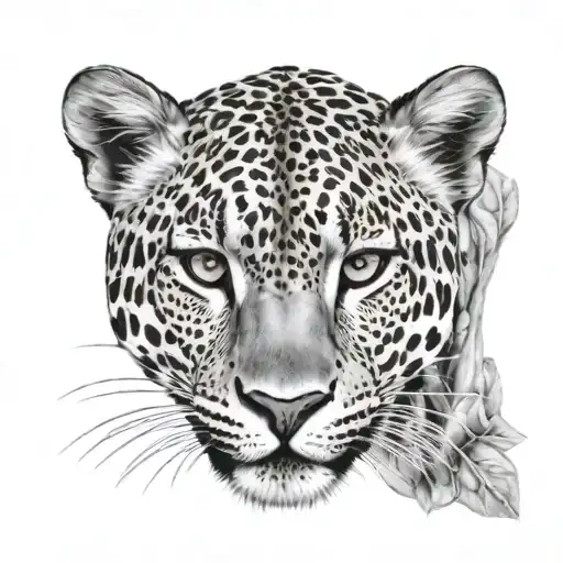 A Feminine Leopard That Comes Towards You And Snarls A Little