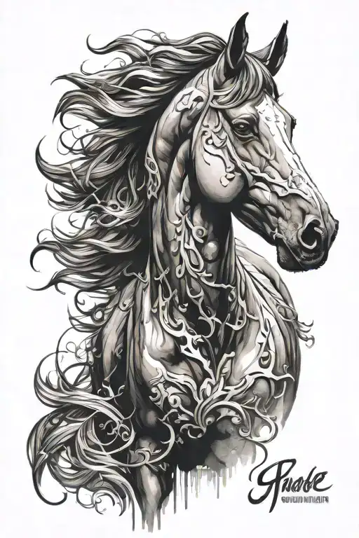 Oil Layered Painting Horse