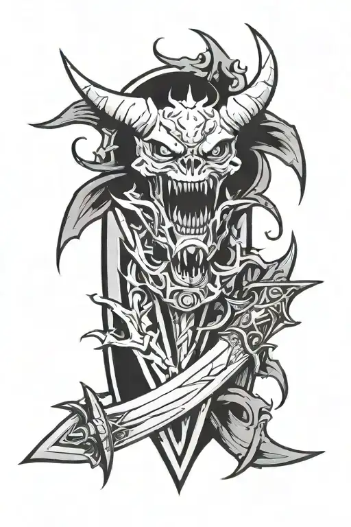 Demon Traped Inside Kunai Knife