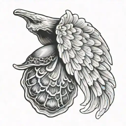 Sea Shell With Angel Wings