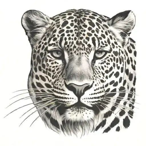 A Feminine Leopard That Walks Towards You And Snarls A Little