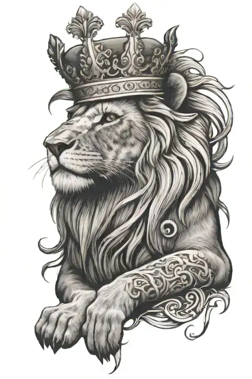 Lion With Crown