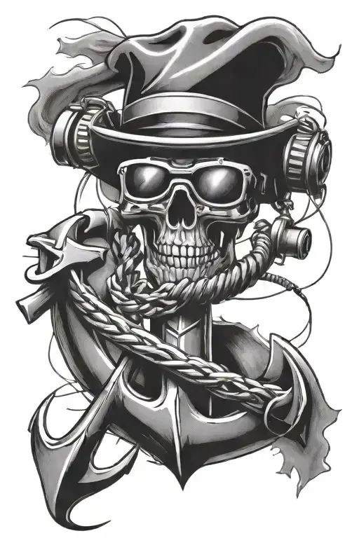 Anchor With A Vr Headset In The Middle