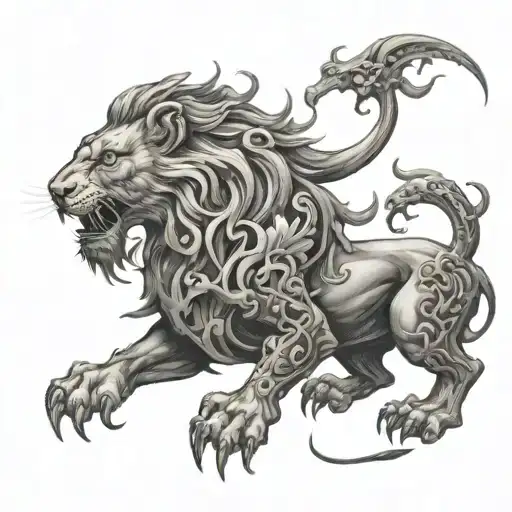 Lion And Dragon