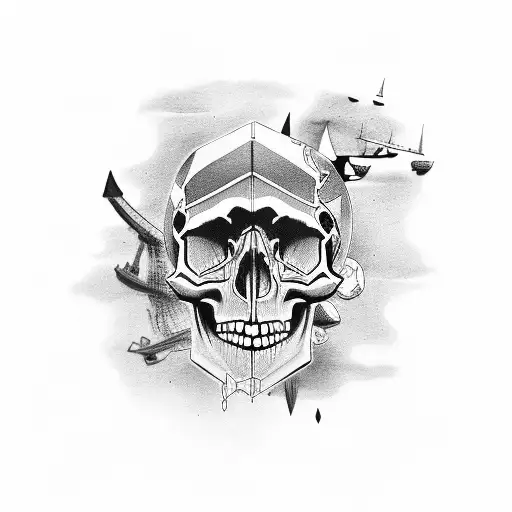 Skull On A Cruise Ship