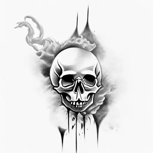 Skull With Smoke