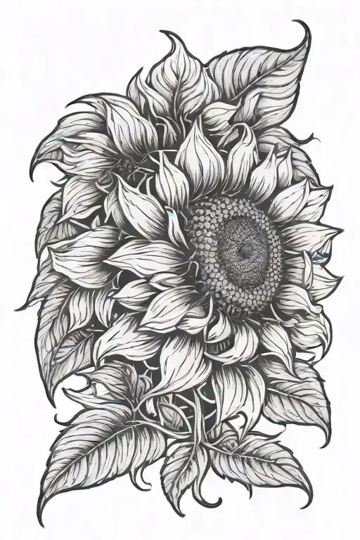 Sunflower Blooming