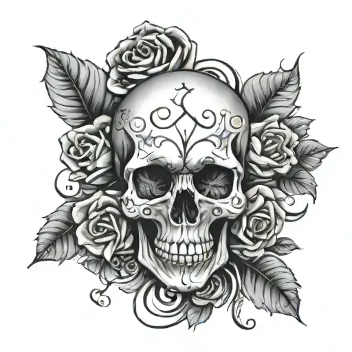 Skull And Hearts