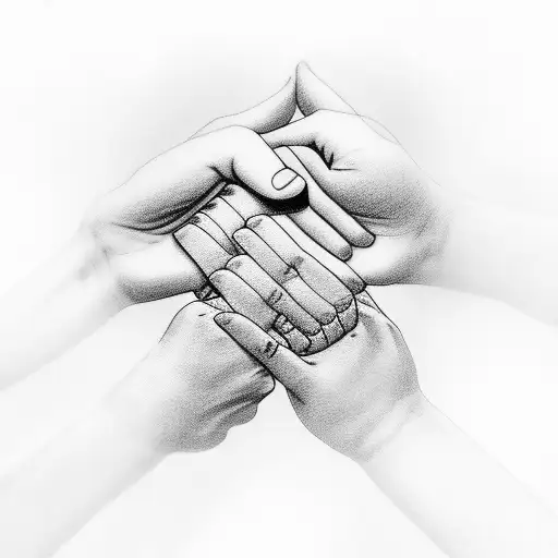 Father Daughter Holding Hands