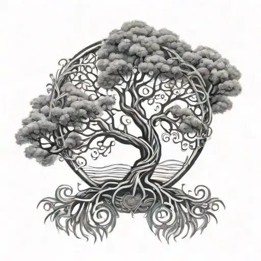 Tree Of Life Intertwined 3 Branches