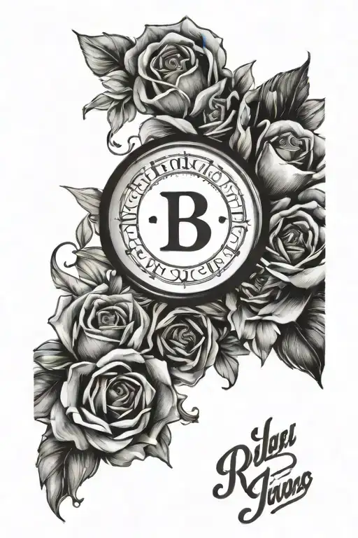 Two Names With A Date In The Middle