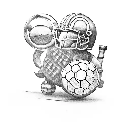 Trojan Horse With Football Ball And Beer