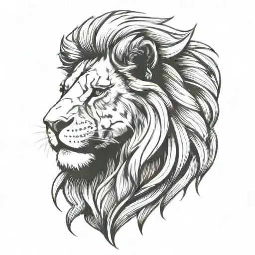 Half Lion Head