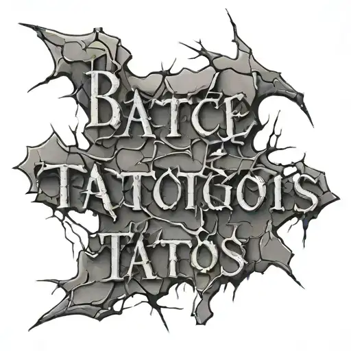 3D Cracks Showing Text Beneath