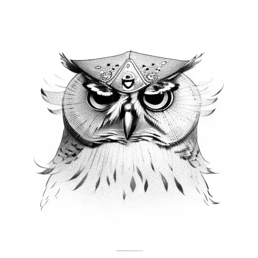 Owl Wearing Fools Hat