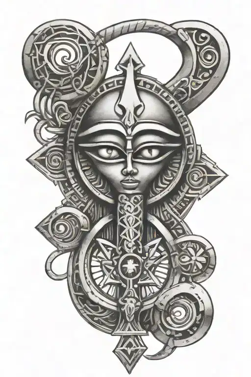 Ankh Symbol With Eye
