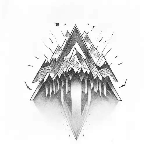 A Hardcore Singer Wearing A Crown Made Of Mountains