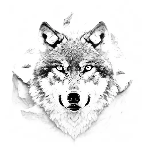 Wolf On A Ledge Overlooking Other Wolves