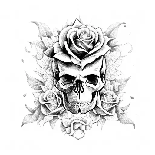 Skull And Roses