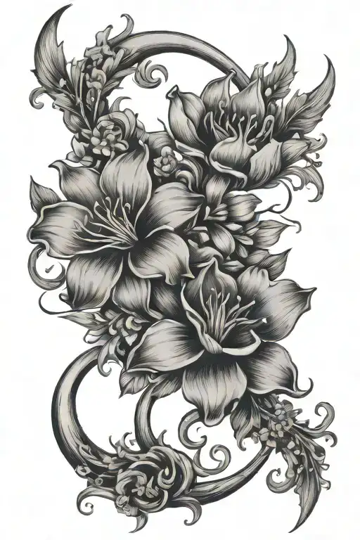 Capricorn And Sagittarius Flowers Growing Together