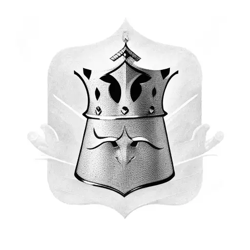 King Chess Piece With A Semicolon Hollowed In The Middle