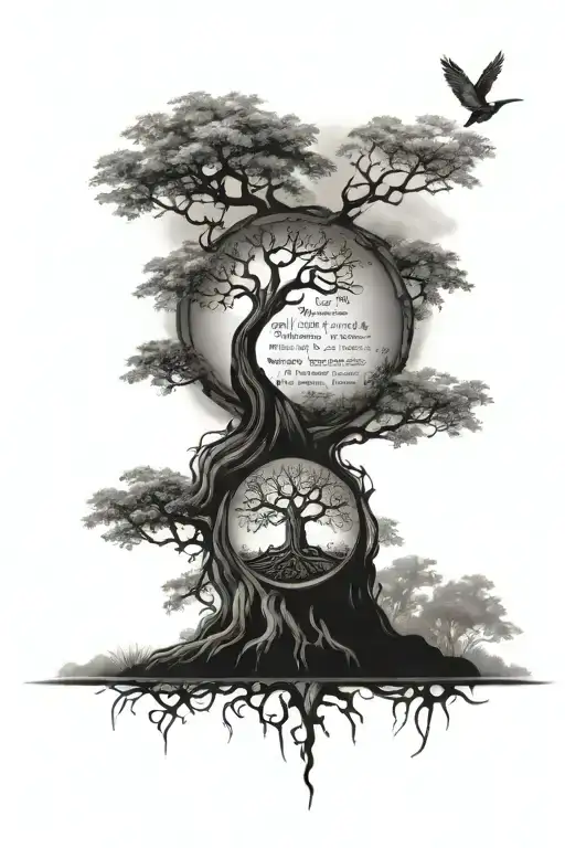 Tree Of Life Tattoo Featuring Bible Verse Incorporated