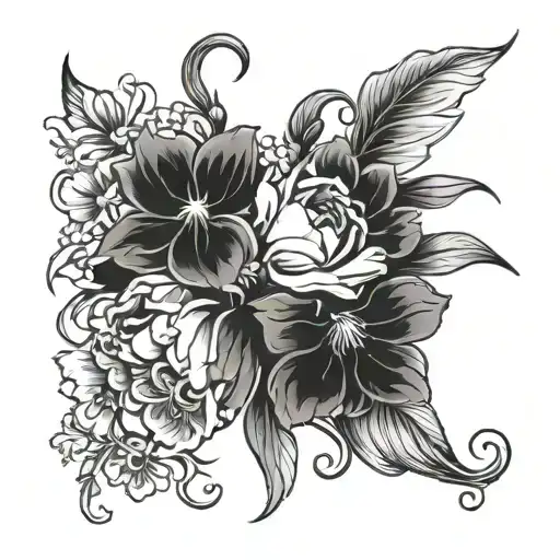 March April July September November Birth Flower Intertwined