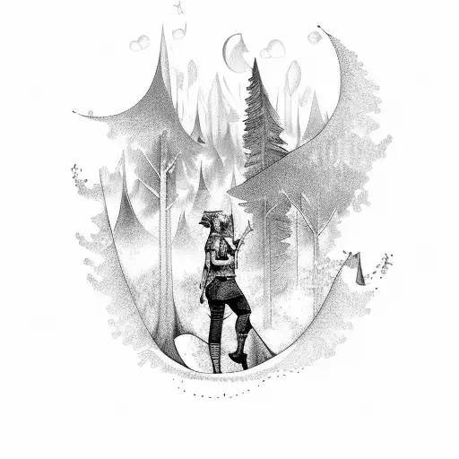 An Adventurous Scientist Exploring A Mystical Forest Filled With Magical Animals