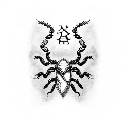 Scorpion With Zodiac Sign