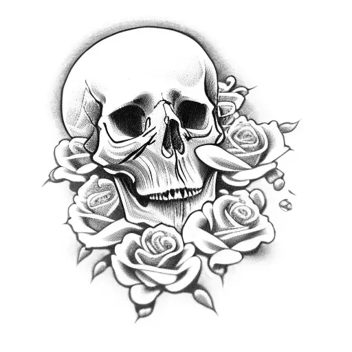 Skull And Roses
