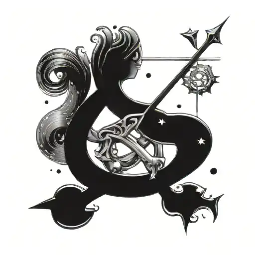 Pisces And Libra Constellation Intertwined