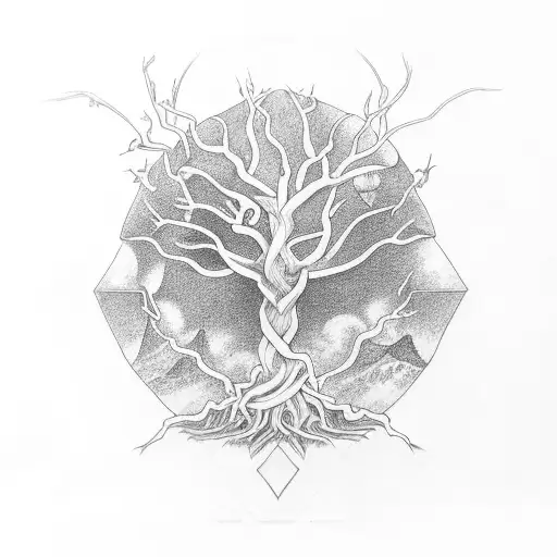 Yggdrasil With 4 Branches