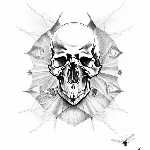 Skull In A Moth