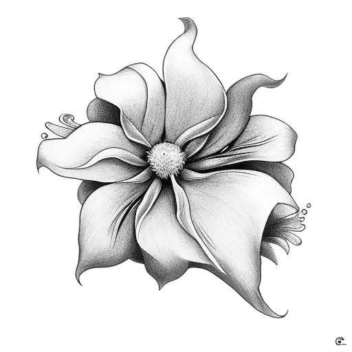 Morning Glory Flower And Cardinal