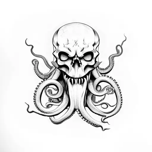 Evil Octopus Skull
