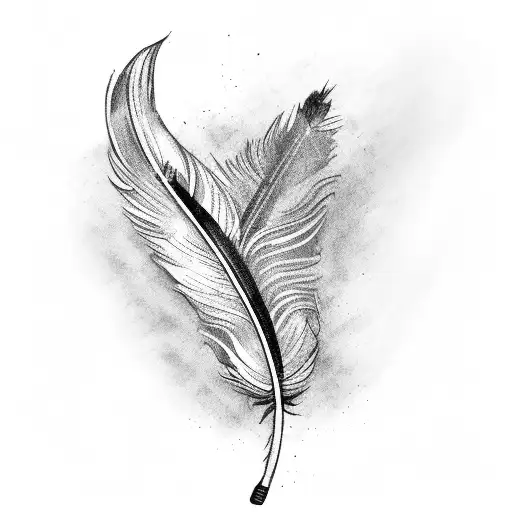 Broken Glass Feather