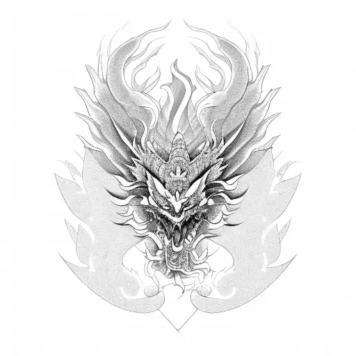 Chinese Dragon And Phoenix