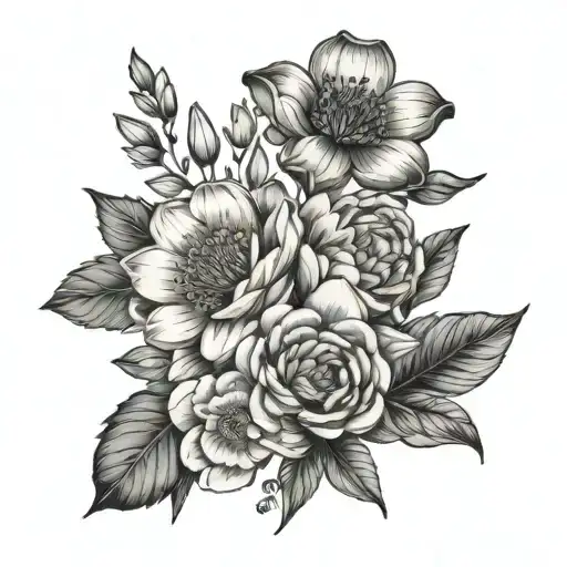 May And June Birth Flower Bouquet