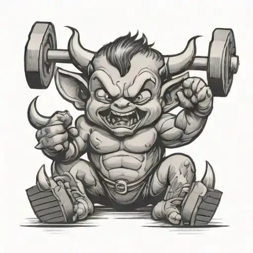 Baby Devil Lifting Barbell Weights