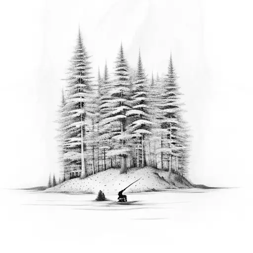 Design A Forest Landscape With A Soldier With The Words 1 Of 1