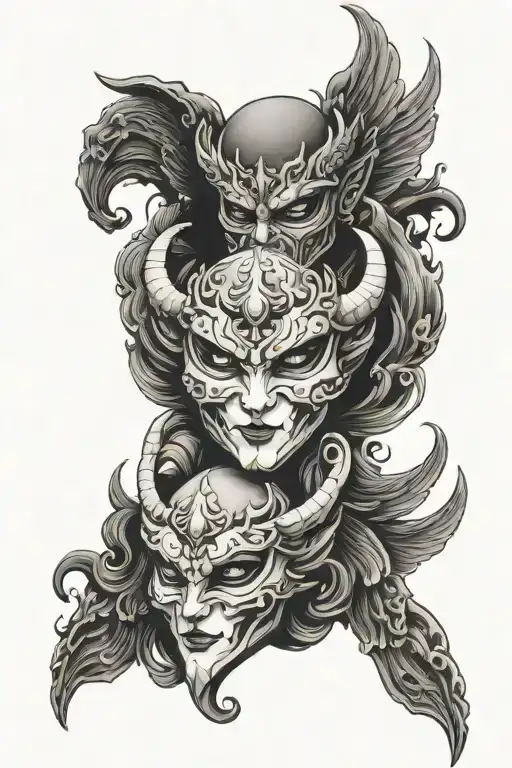 Angel And Demon Mask