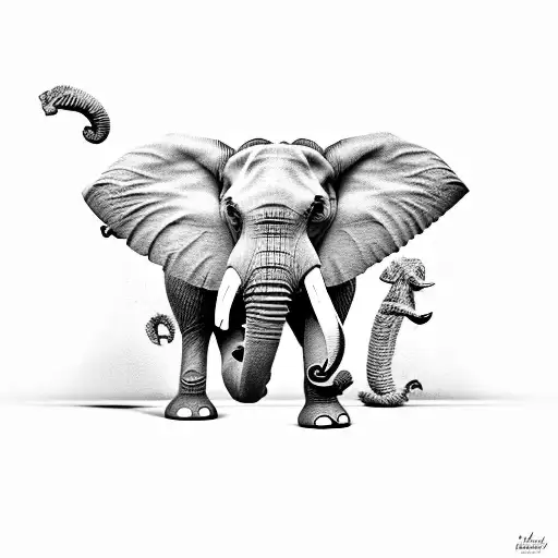 Elephant Growing From Struggle