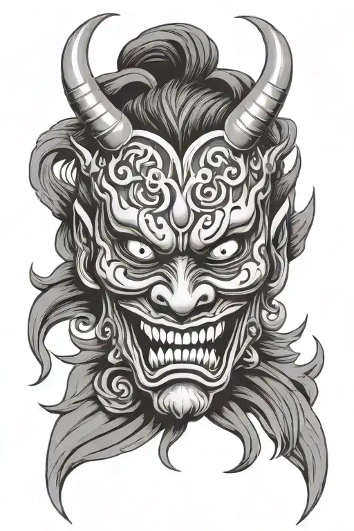 Japanese Demon Mask