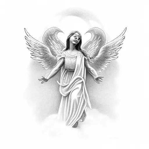 Great Multitude Of Angels Singing In Heaven