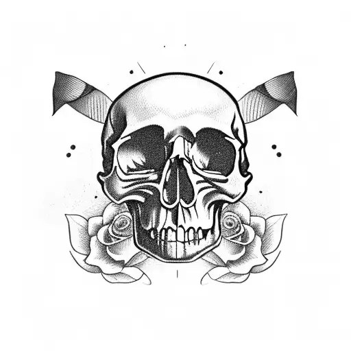 Skull And Roses
