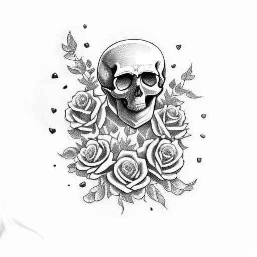 Skull And Roses