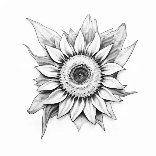 Sunflower And 4 Turtles