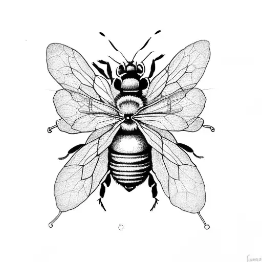 Death Bee With Honeycomb