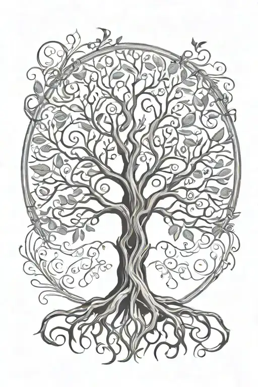 Tree Of Life With Roots